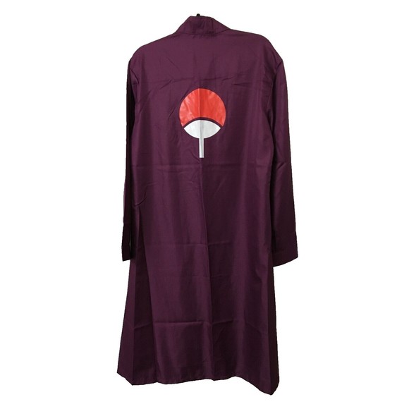 Naruto Uchiha Sasuke Costume Halloween Cosplay Cloak Cape Medium Chest 40"Purple - Picture 1 of 4